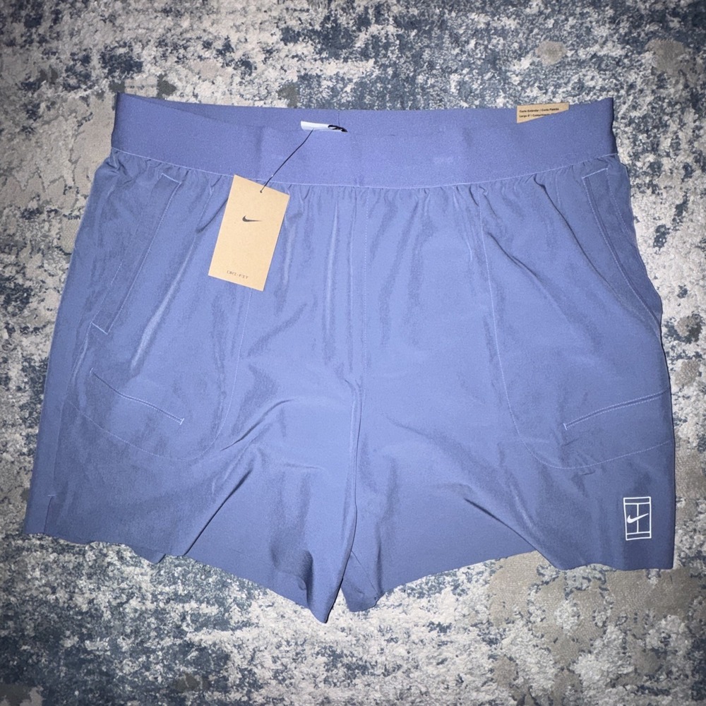 Nike Dri-FIT Tennis Shorts Blue Men's XL 6" Inseam Athletic FZ6913-499